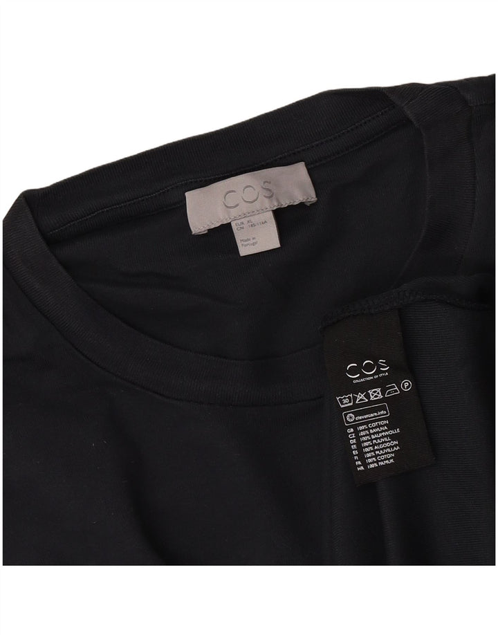 Cos Mens T-Shirt Top XL Navy Blue Cotton