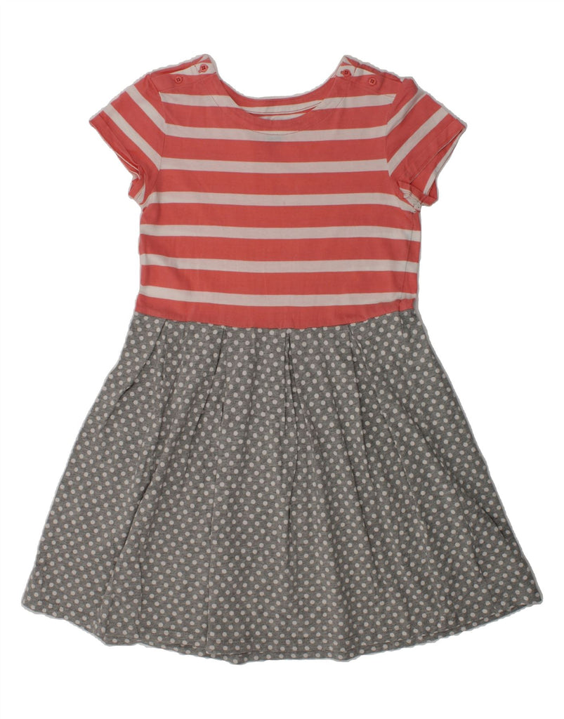 GAP Girls Basic Dress 9-10 Years Large  Orange Striped Cotton | Vintage Gap | Thrift | Second-Hand Gap | Used Clothing | Messina Hembry 