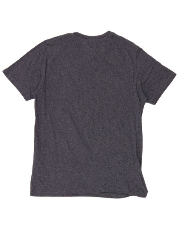 Levi's Mens T-Shirt Top Medium Navy Blue Flecked Cotton