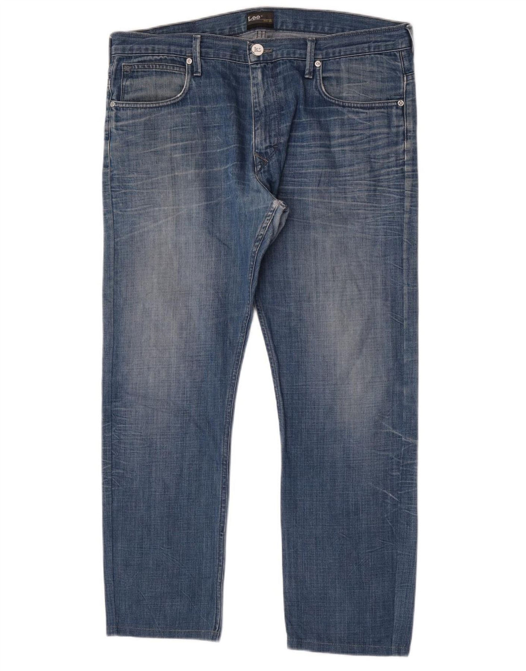 Lee Mens Zed Straight Jeans W38 L30 Blue Cotton