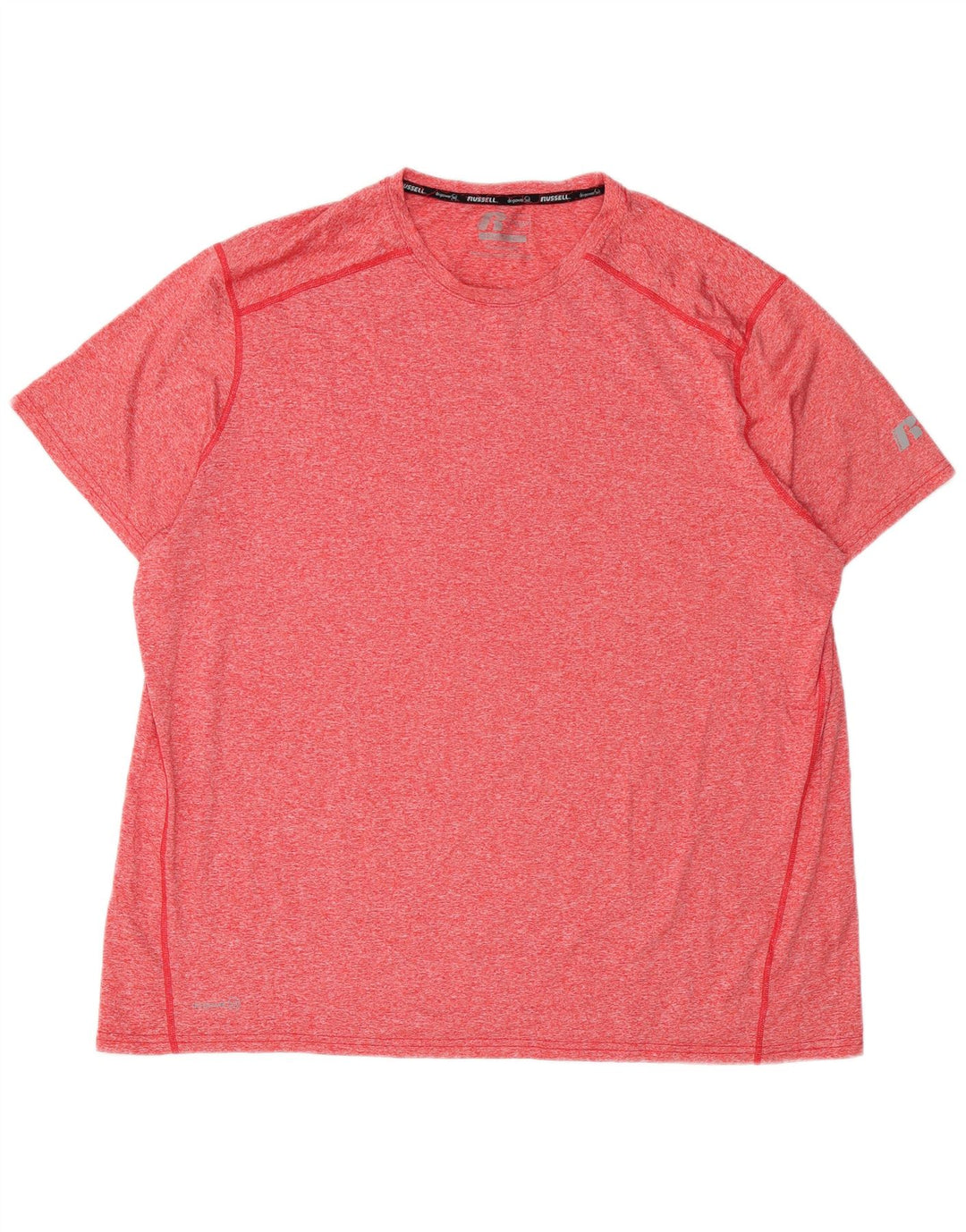 RUSSELL ATHLETIC Mens T-Shirt Top UK 50/52 2XL Red Polyester