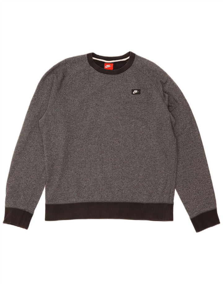 Nike Mens Sweatshirt Jumper Medium Grey Cotton