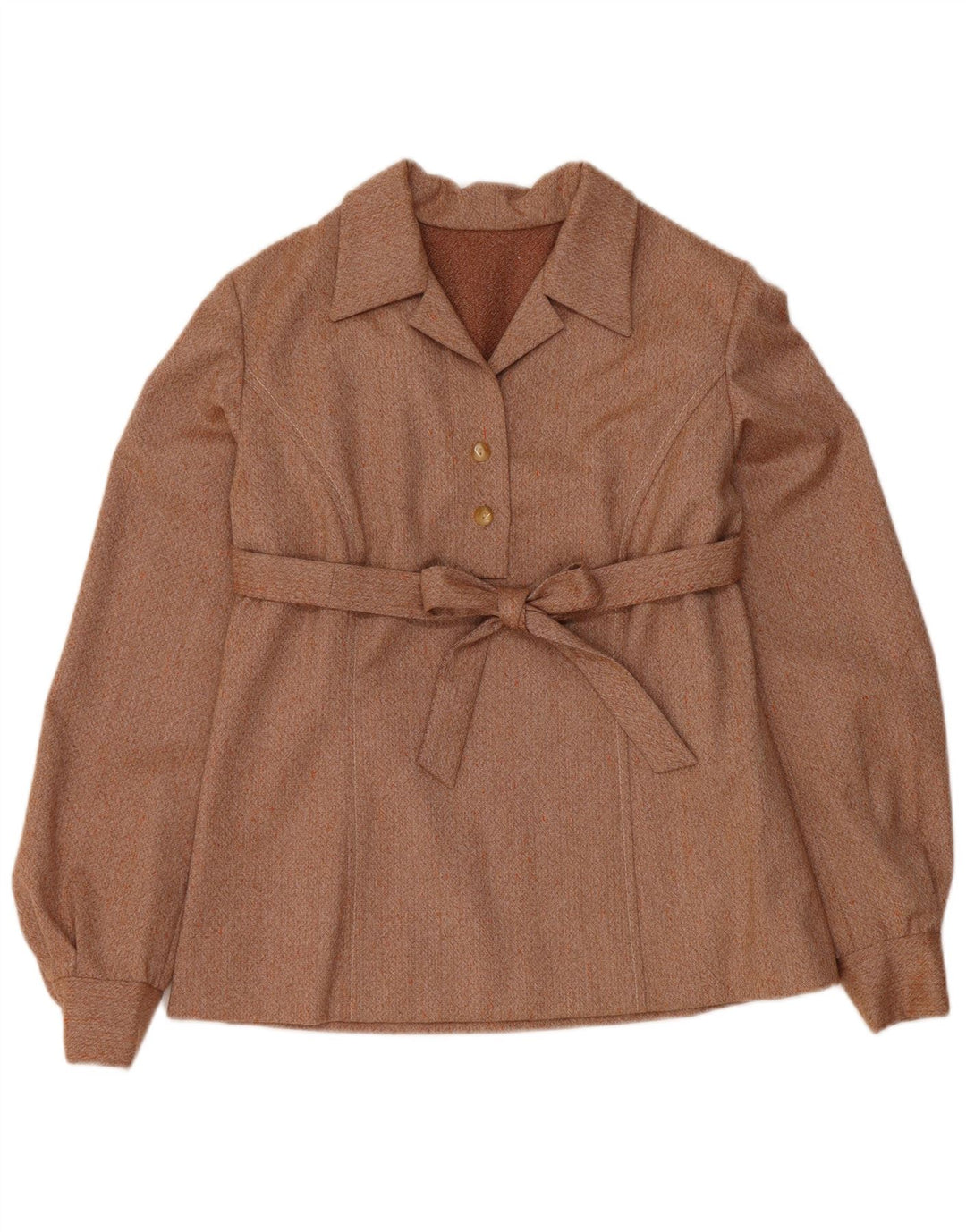 Vintage Womens 2 Piece Skirt Set UK 12 Medium W30  Brown