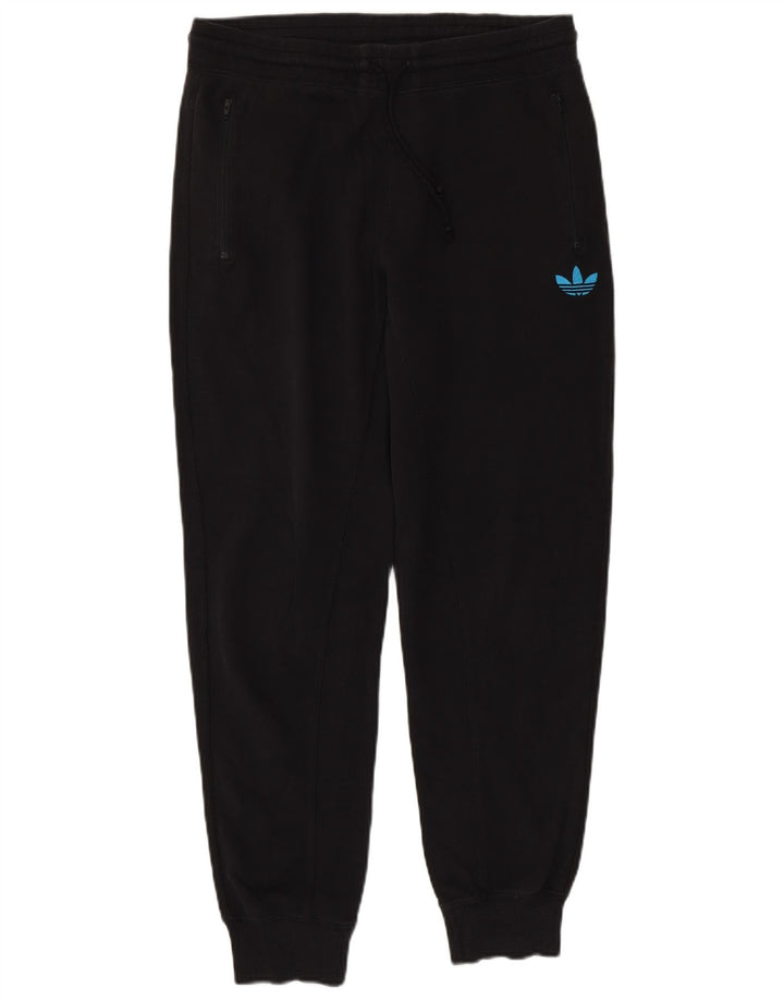 Adidas Mens Tracksuit Trousers Joggers Medium Black Cotton