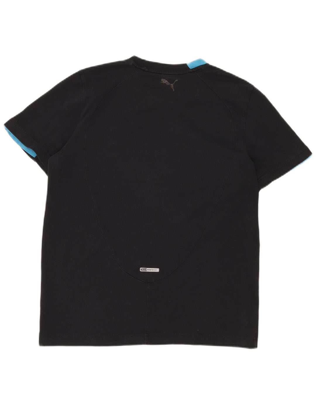 PUMA Mens Graphic T-Shirt Top Medium Black Cotton