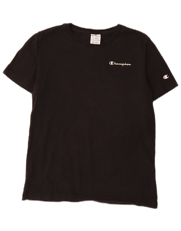 Champion Womens T-Shirt Top UK 18 XL Black Cotton