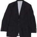 Marks & Spencer Mens 2 Button Blazer Jacket UK 38 Medium Navy Blue Linen