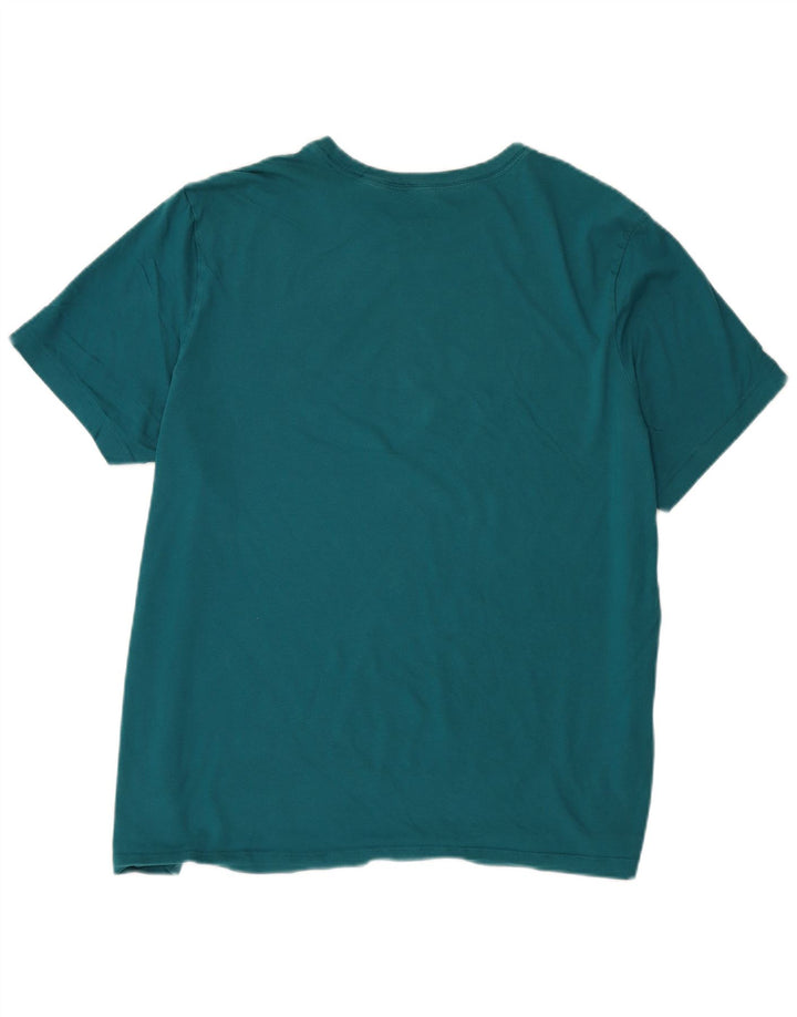 Nike Mens T-Shirt Top 2XL Turquoise Cotton