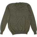 VINTAGE Mens V-Neck Jumper Sweater Medium Grey | Vintage Vintage | Thrift | Second-Hand Vintage | Used Clothing | Messina Hembry 