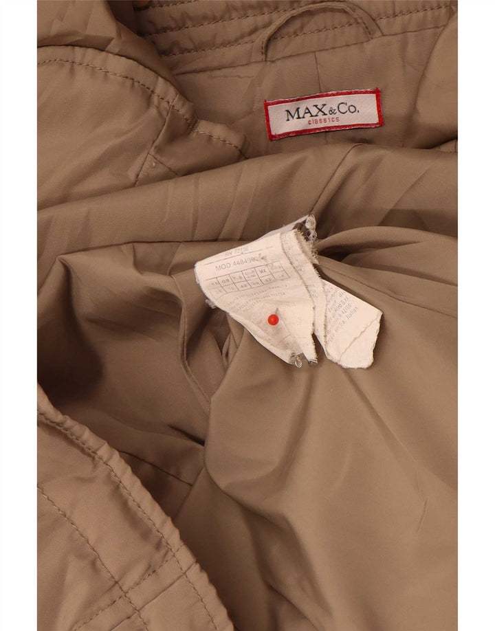 Max & Co. Womens Padded Jacket UK 12 Medium Beige Polyester Classic