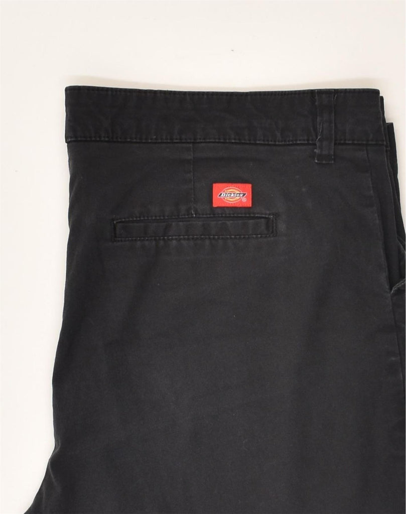 DICKIES Womens Straight Chino Trousers W40 L30 Black Polyester | Vintage Dickies | Thrift | Second-Hand Dickies | Used Clothing | Messina Hembry 