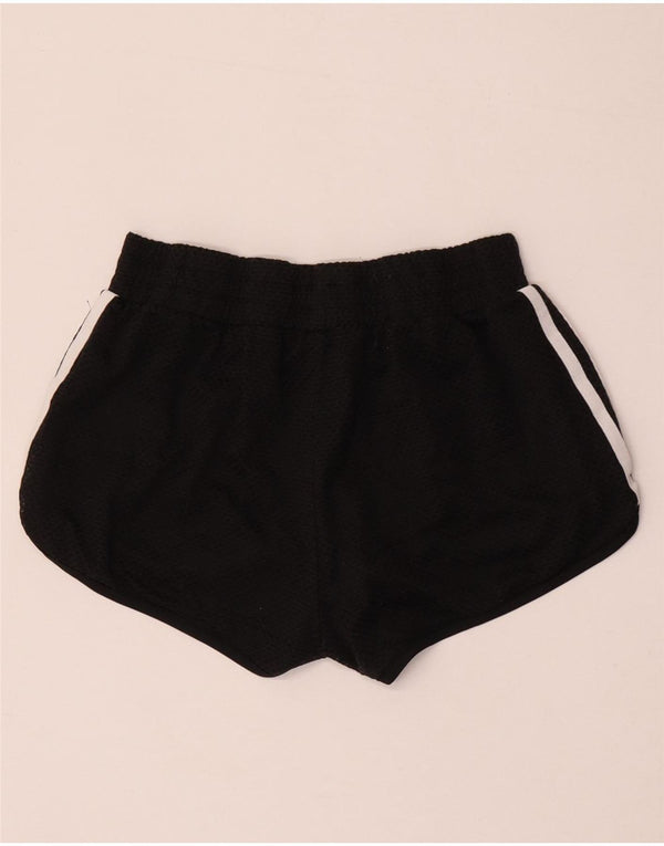 Adidas Womens Sport Shorts UK 8 Small Black Polyester