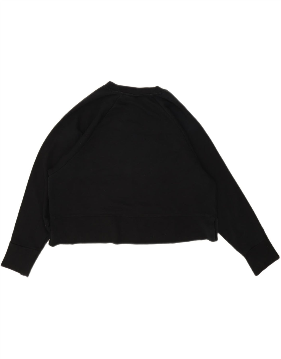 Nike Womens Dri Fit Crop Oversized Sweatshirt Jumper UK 16 Large Black