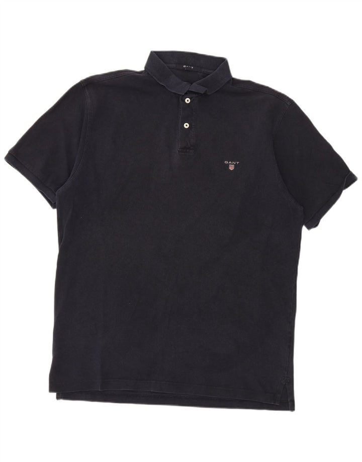 Gant Mens Polo Shirt XL Navy Blue Cotton