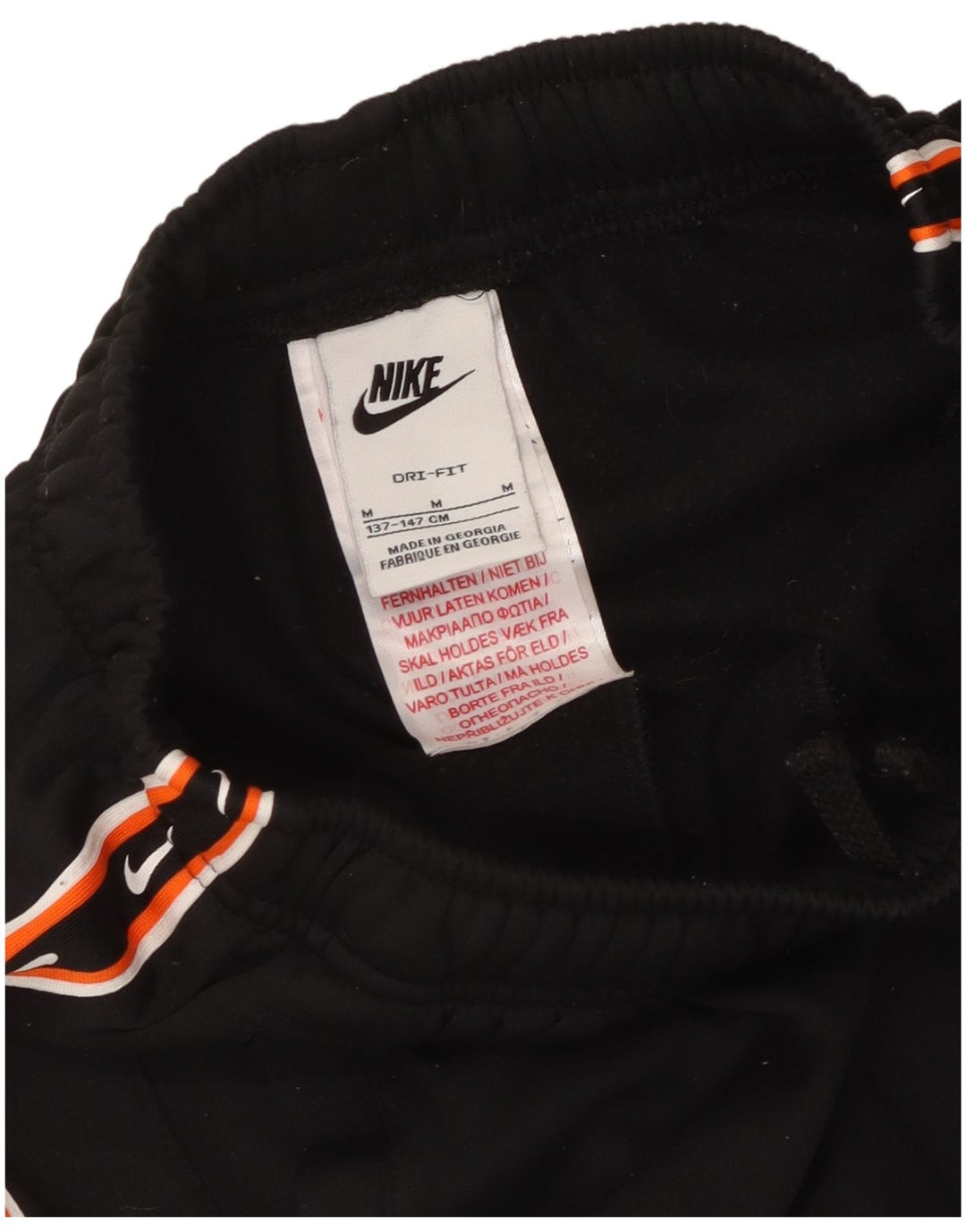 Nike Boys Dri Fit Tracksuit Trousers Joggers 10-11 Years Medium Black