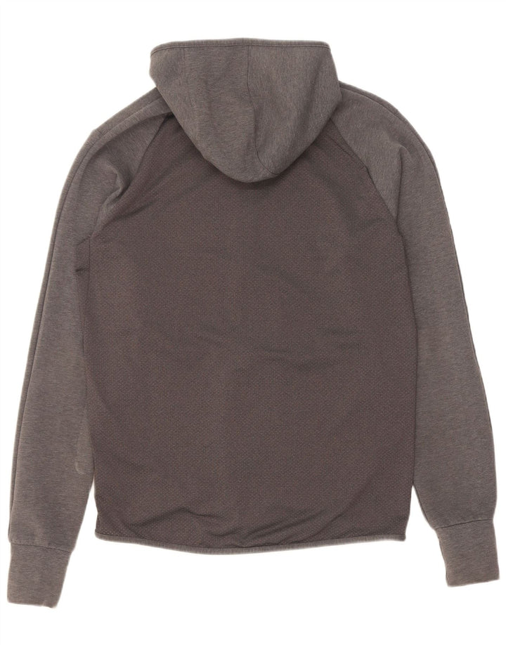 Adidas Mens Zip Hoodie Sweater Medium Grey Cotton