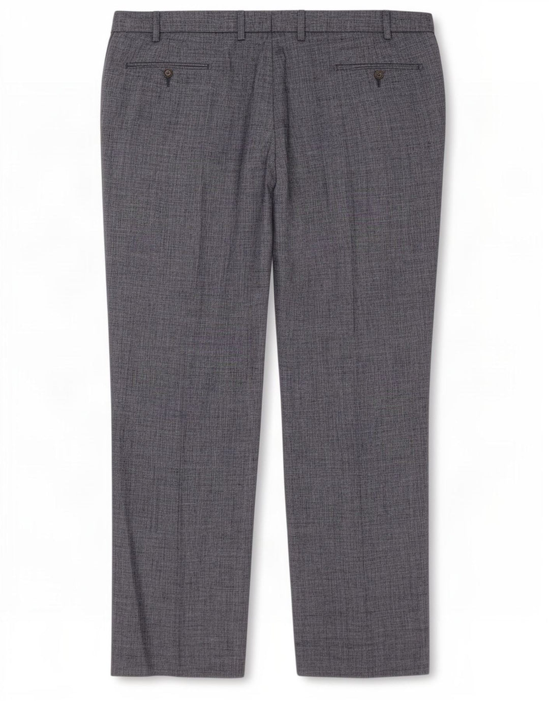 Marks & Spencer Mens Straight Suit Trousers W42 L31 Grey Linen