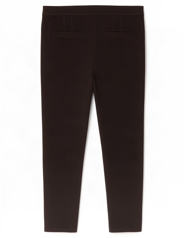 Marks & Spencer Womens Cropped Trousers UK 16 Large W34 L25 Black Viscose