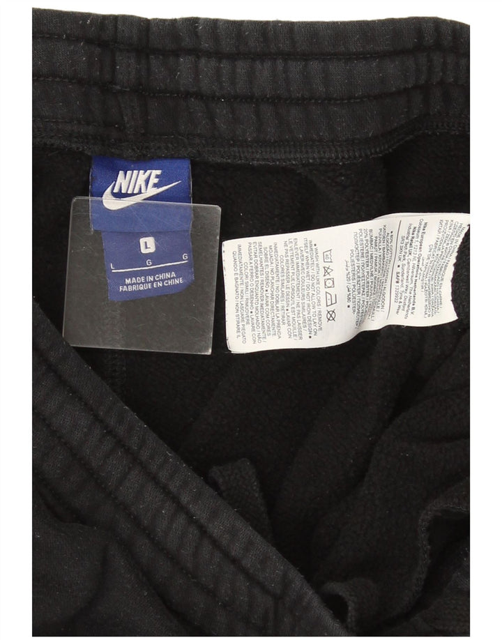 Nike Mens Tracksuit Trousers Joggers Large  Black Cotton