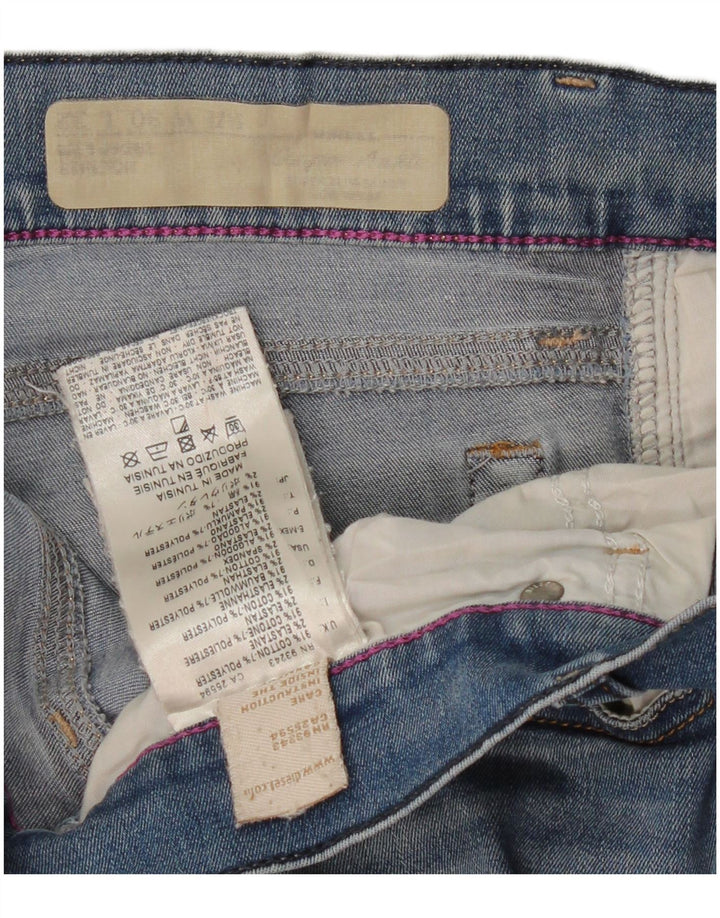 DIESEL Womens Skinny Jeans W30 L28 Blue Cotton