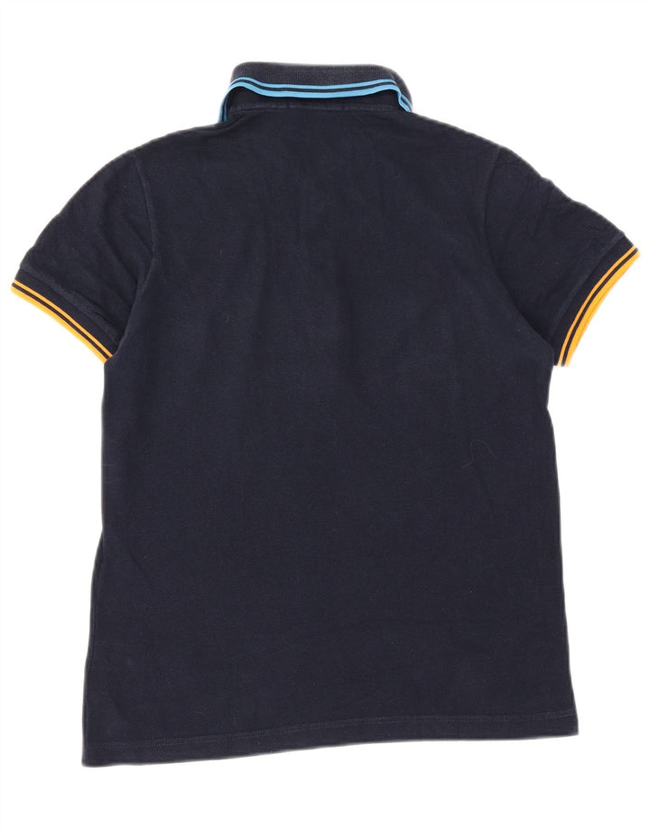 FRED PERRY Mens Polo Shirt Small Navy Blue Cotton
