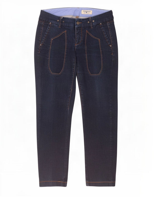 Jeckerson Womens Slim Jeans W27 L27 Navy Blue Cotton