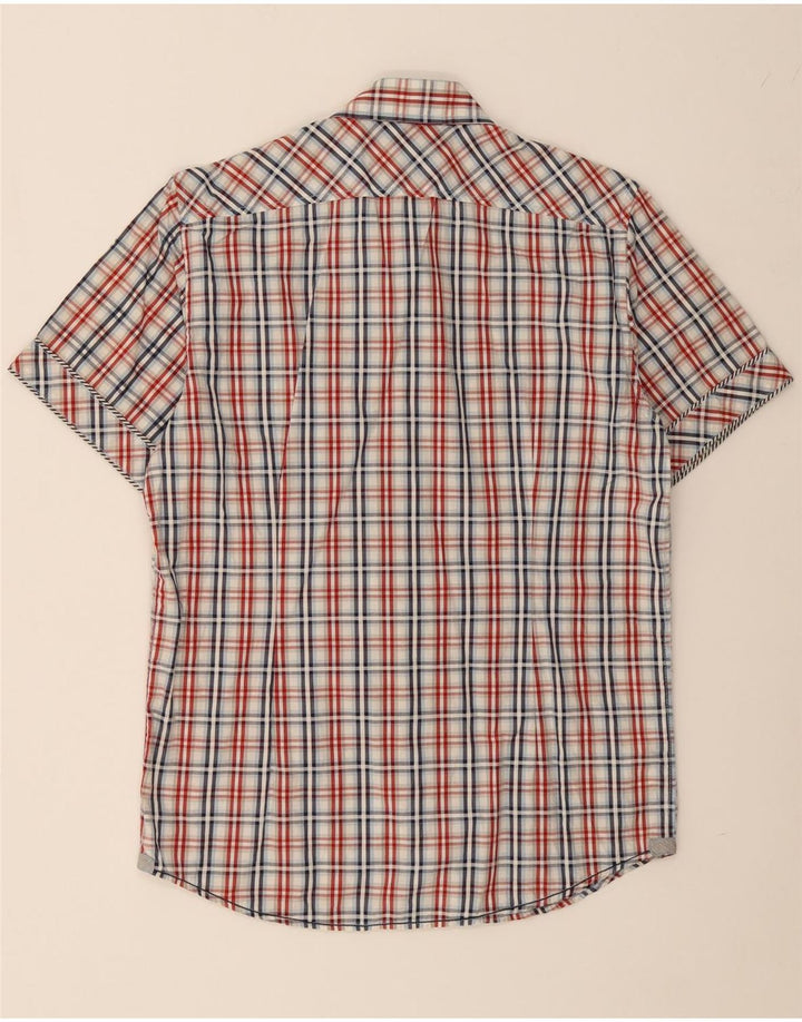 ZARA Mens Short Sleeve Shirt Medium Multicoloured Check Cotton