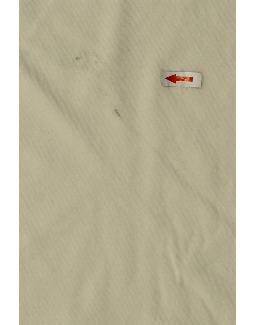 Vans Mens Graphic Top Long Sleeve Small Off White Cotton