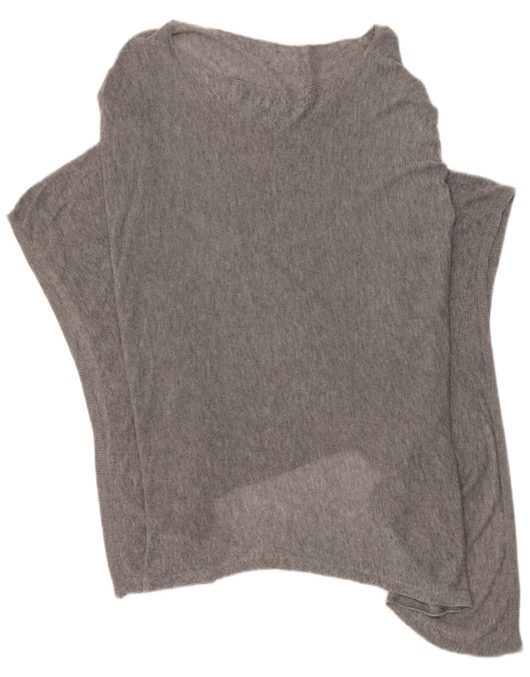 Jigsaw Womens Poncho Jumper One Size Grey Flecked Lyocell