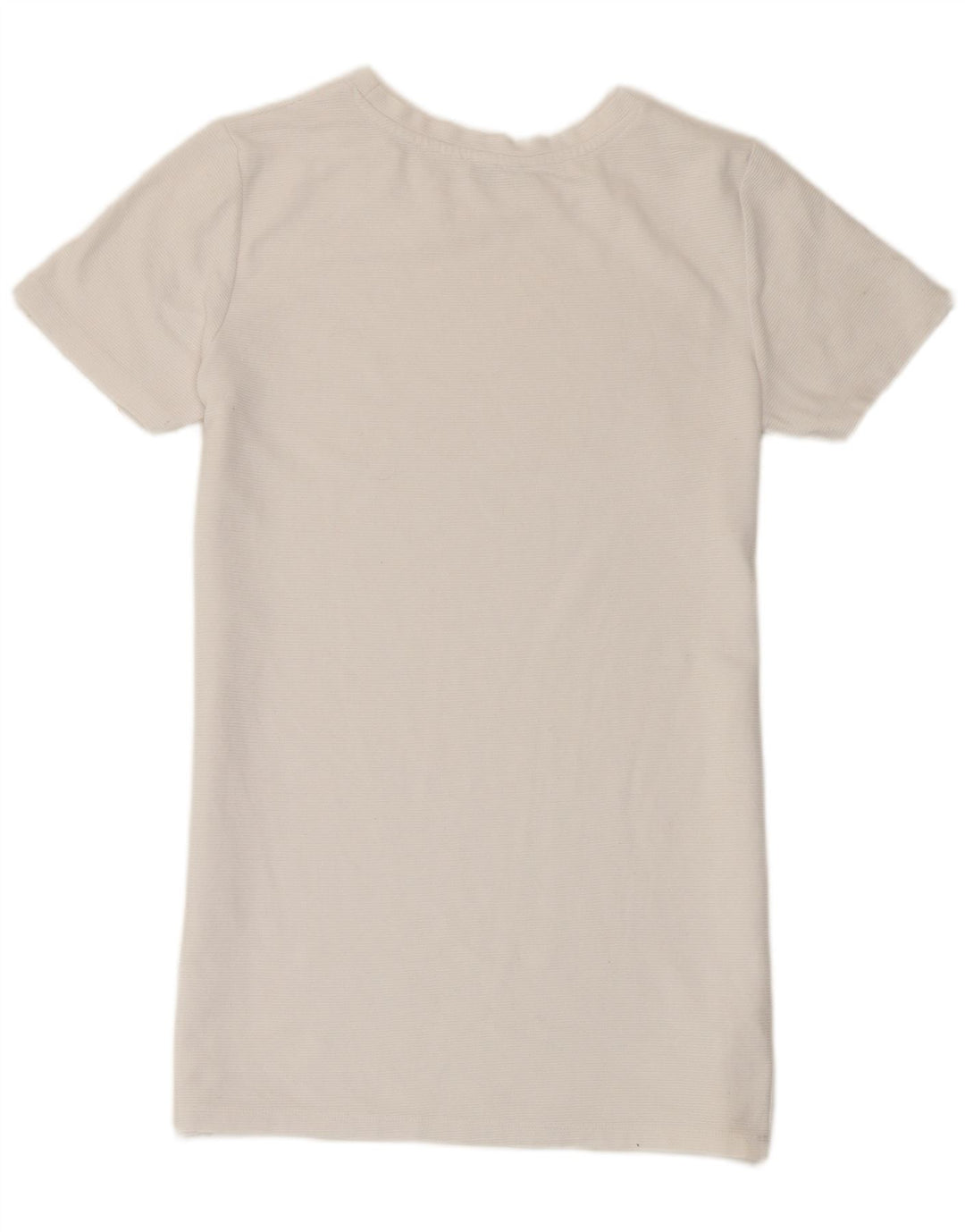Zara Womens T-Shirt Top UK 10 Small White Cotton