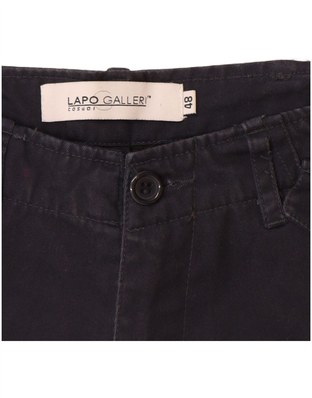 Lapo Galleri Mens Cargo Shorts IT 48 Medium W32  Navy Blue Cotton