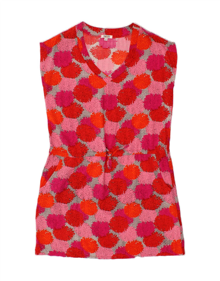 IUKO Womens Sleeveless Sheath Dress UK 14 Medium Multicoloured Floral Vintage IUKO and Second-Hand IUKO from Messina Hembry 