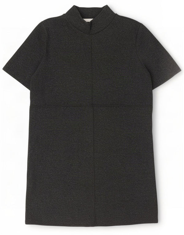 Zara Womens Jumper Dress UK 16 Large Grey Polyester