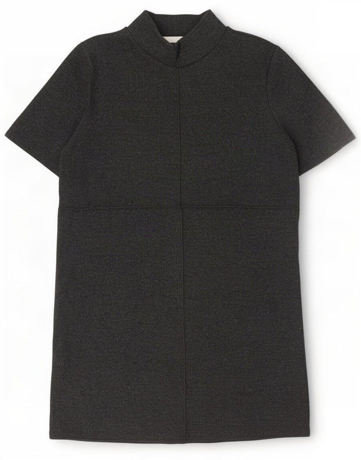 Zara Womens Jumper Dress UK 16 Large Grey Polyester