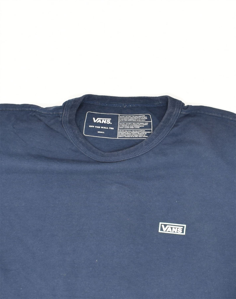 VANS Mens Off The Wall Graphic T-Shirt Top Small Navy Blue Cotton | Vintage Vans | Thrift | Second-Hand Vans | Used Clothing | Messina Hembry 