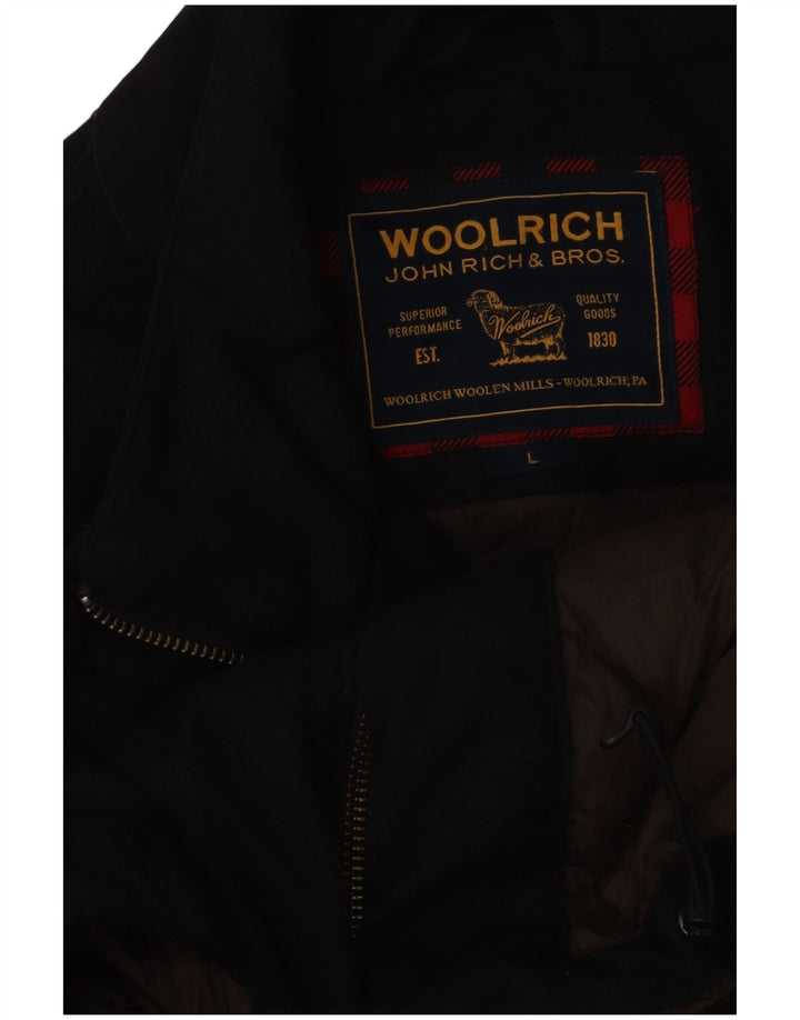 Woolrich Mens Military Jacket UK 40 Large Black