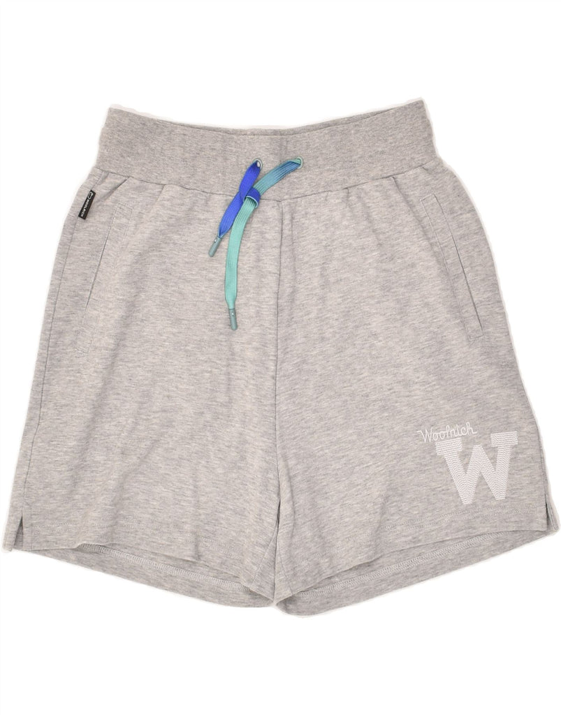 WOOLRICH Mens Graphic Sport Shorts Medium Grey Cotton Vintage Woolrich and Second-Hand Woolrich from Messina Hembry 