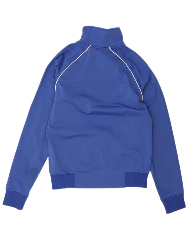 Adidas Mens Tracksuit Top Jacket Medium Blue Striped Polyester