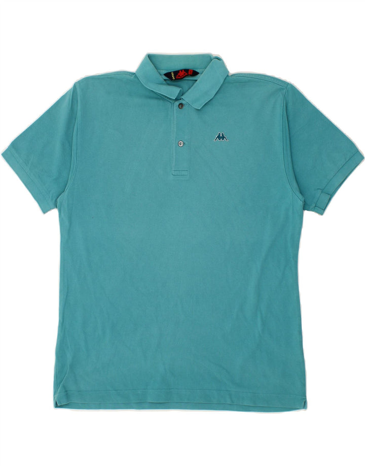 KAPPA Mens Polo Shirt Large Blue Cotton Vintage Kappa and Second-Hand Kappa from Messina Hembry 