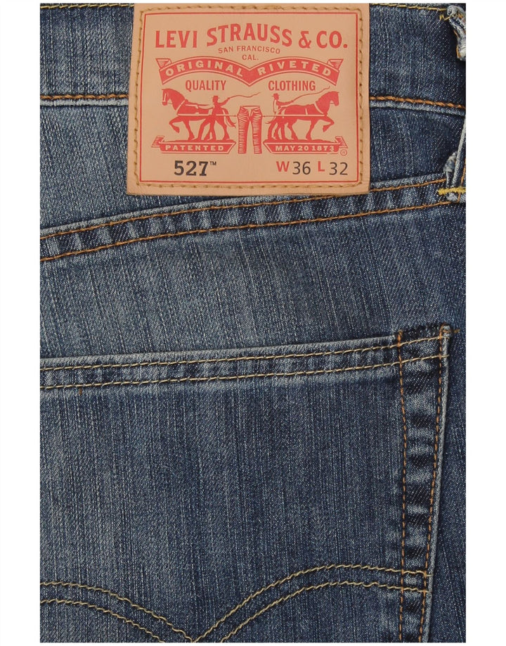 Levi's Mens 527 Bootcut Jeans W36 L28 Blue Cotton