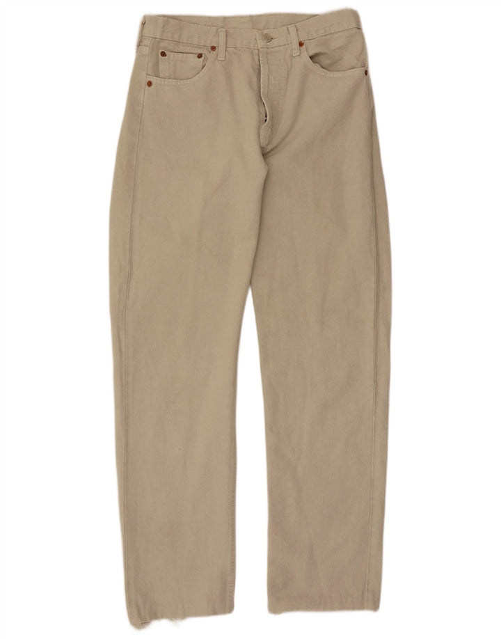 Levi's Mens 501 Straight Casual Trousers W31 L30  Beige