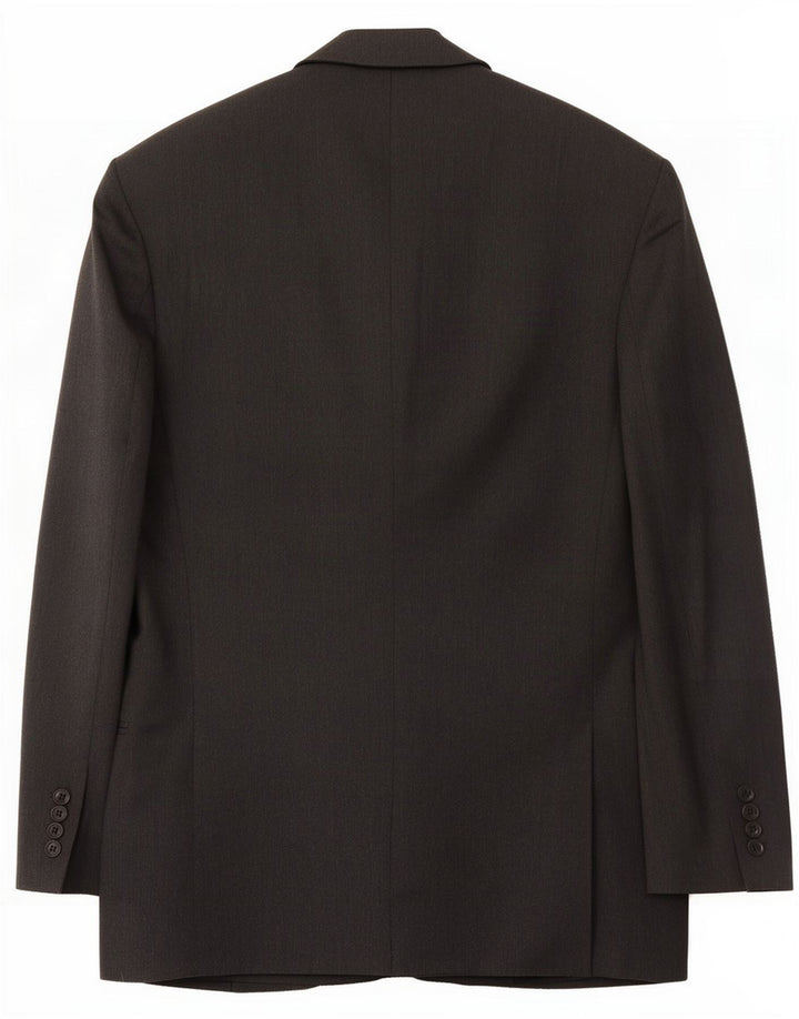 Yves Saint Laurent Mens Double Breasted Blazer Jacket Size 48 Large Grey