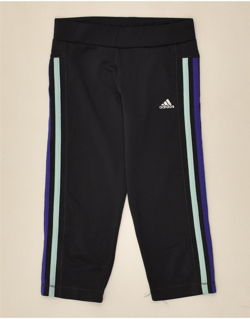 ADIDAS Girls Climalite Tracksuit Trousers 9-10 Years Grey Polyester | Vintage Adidas | Thrift | Second-Hand Adidas | Used Clothing | Messina Hembry 