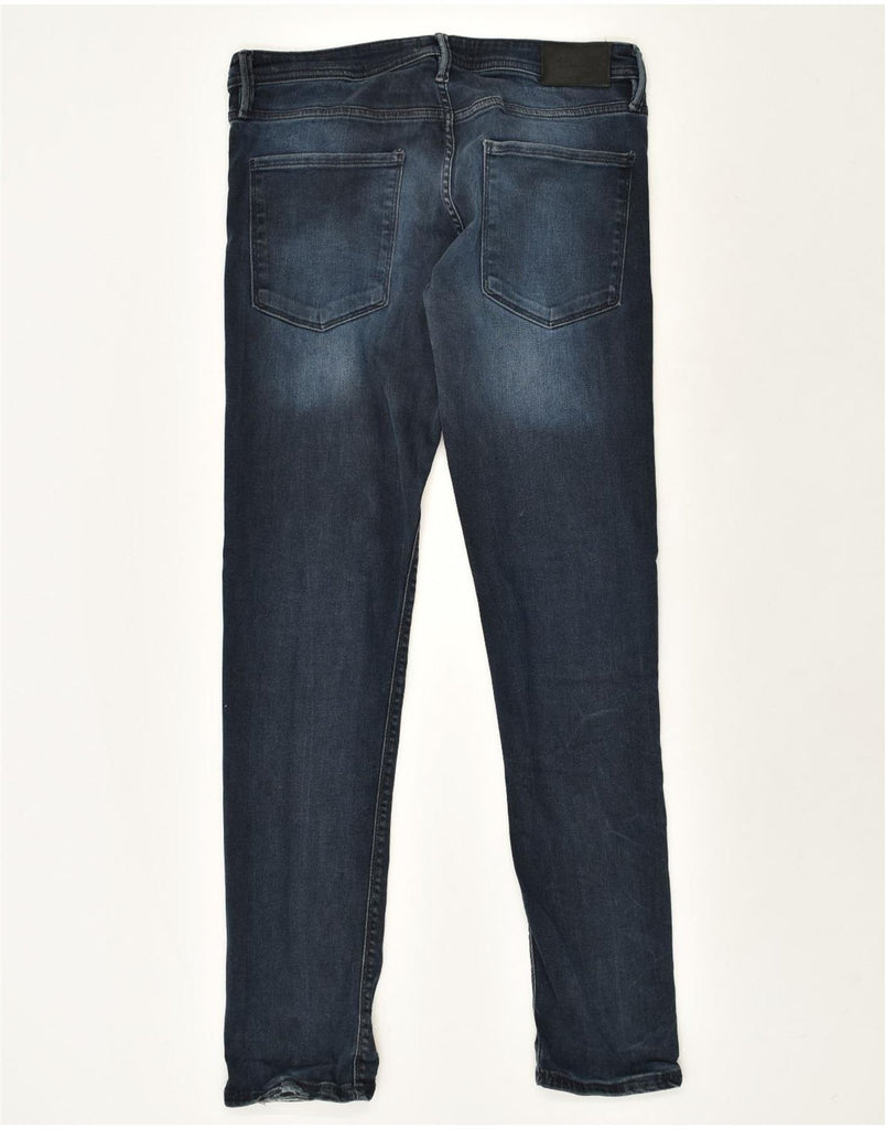 JACK & JONES Mens GLENN Slim Jeans W32 L32 Navy Blue Cotton | Vintage Jack & Jones | Thrift | Second-Hand Jack & Jones | Used Clothing | Messina Hembry 