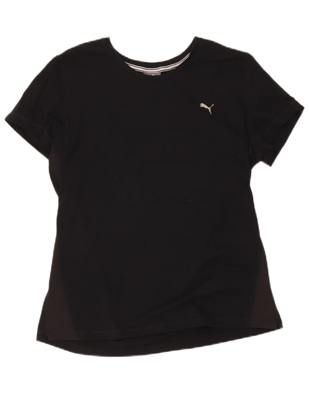 Puma Womens T-Shirt Top UK 16 Large Black Cotton
