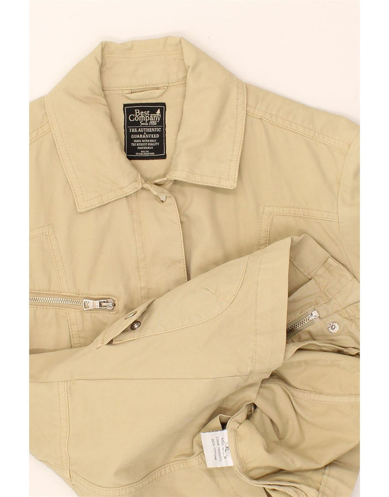 BEST COMPANY Womens Utility Jacket UK 18 XL Beige Cotton Vintage Best Company and Second-Hand Best Company from Messina Hembry 