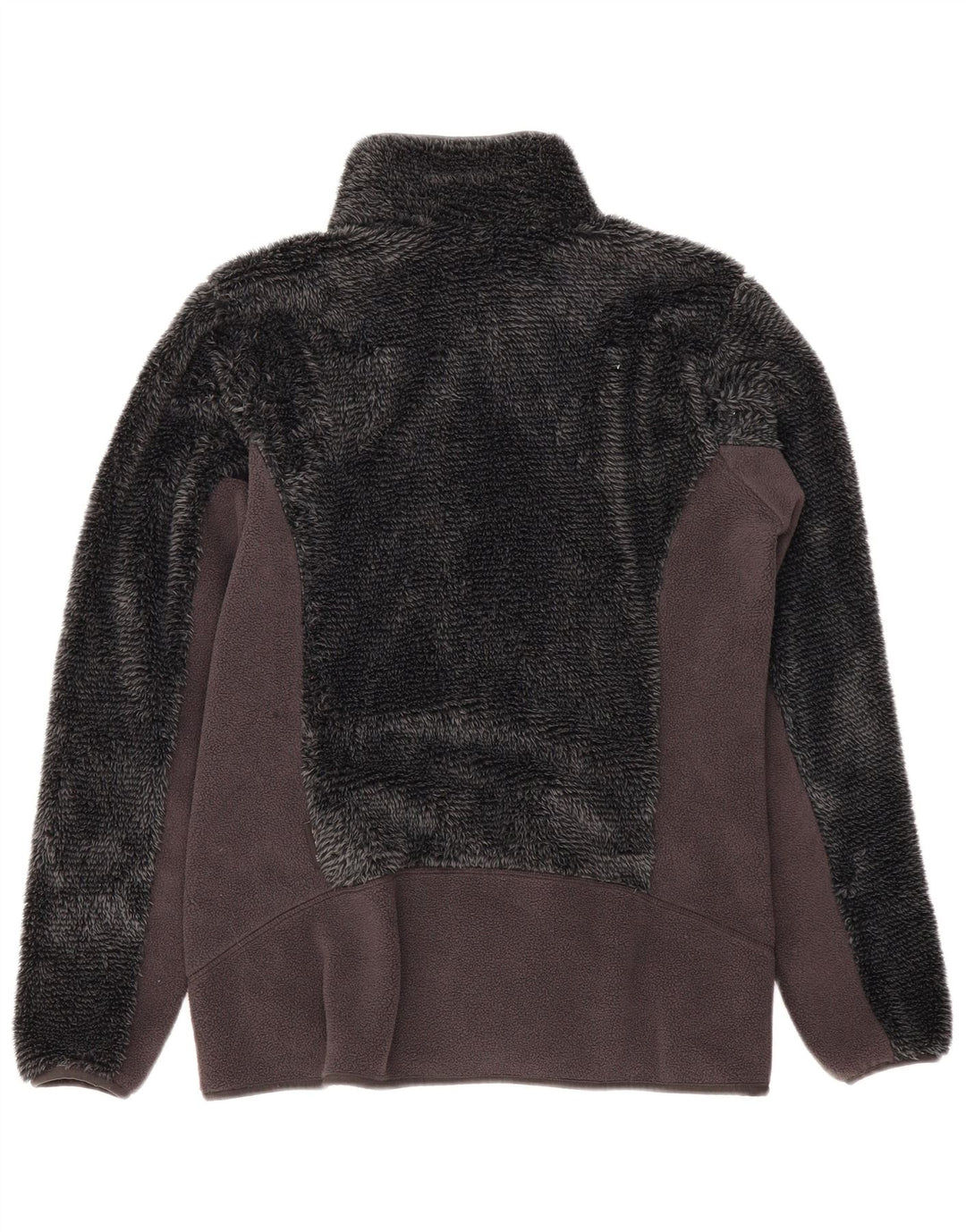 Jack Wolfskin Womens Fleece Jacket UK 14 Medium Grey Colourblock Polyester