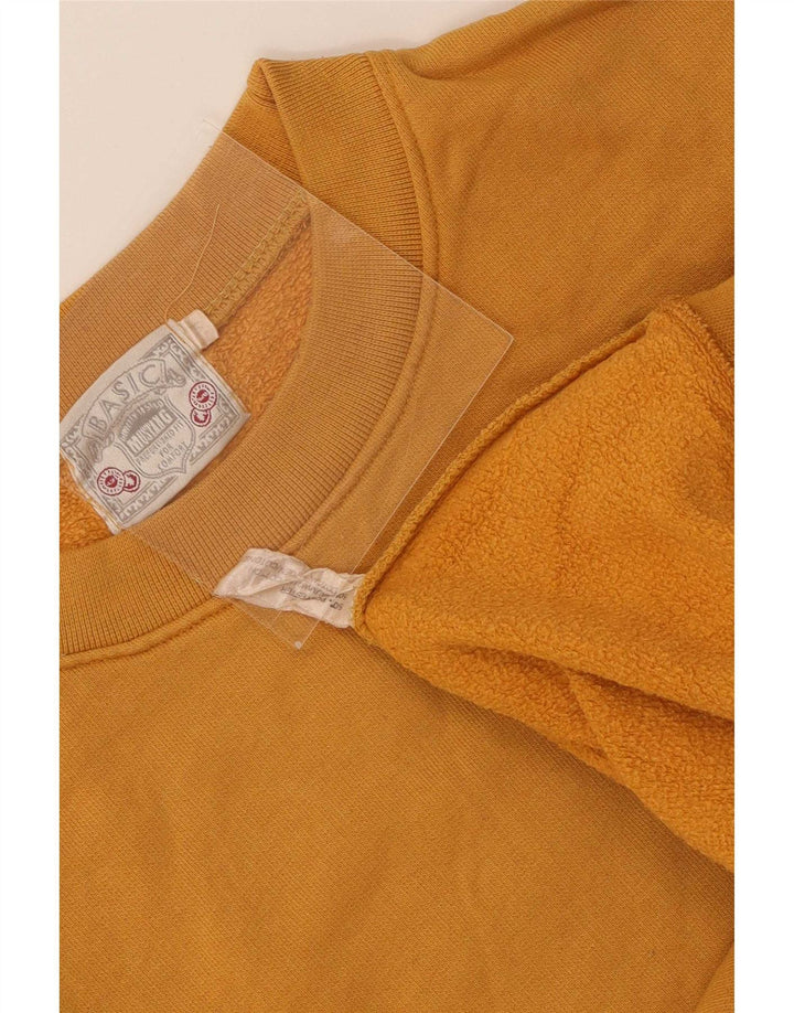 Mustang Womens Sweatshirt Jumper UK 14 Medium Yellow Polyester