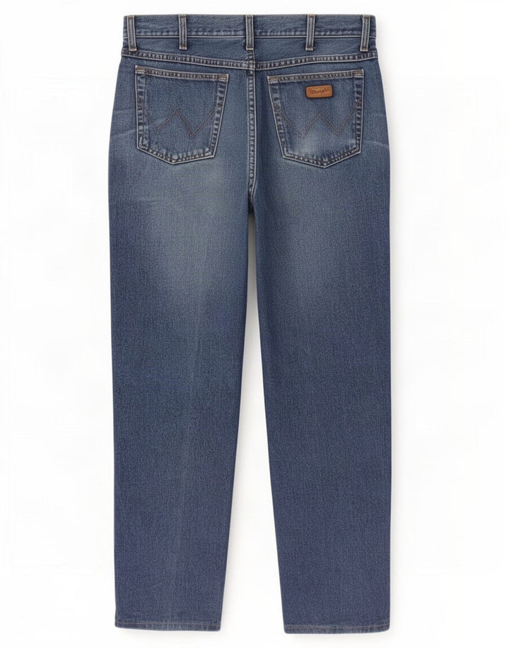 Wrangler Mens Ohio Straight Jeans W38 L32 Blue Cotton