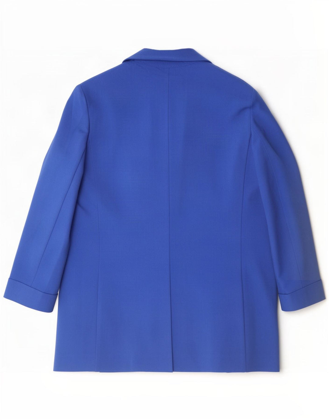 Marks & Spencer Womens 3/4 Sleeve Blazer Jacket UK 14 Large Blue